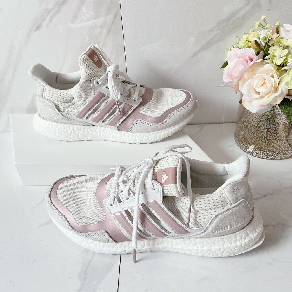 Adidas UltraBoost DNA Super Max Womens Running Shoes White Metallic Purple 10.5 - Picture 2 of 7